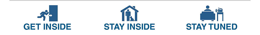 In the event of fallout from a nuclear explosion, you should get inside, stay inside and stay tuned to local media.