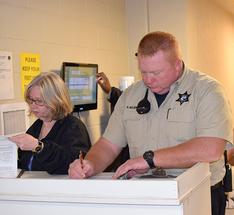 Jail Officers in Holding