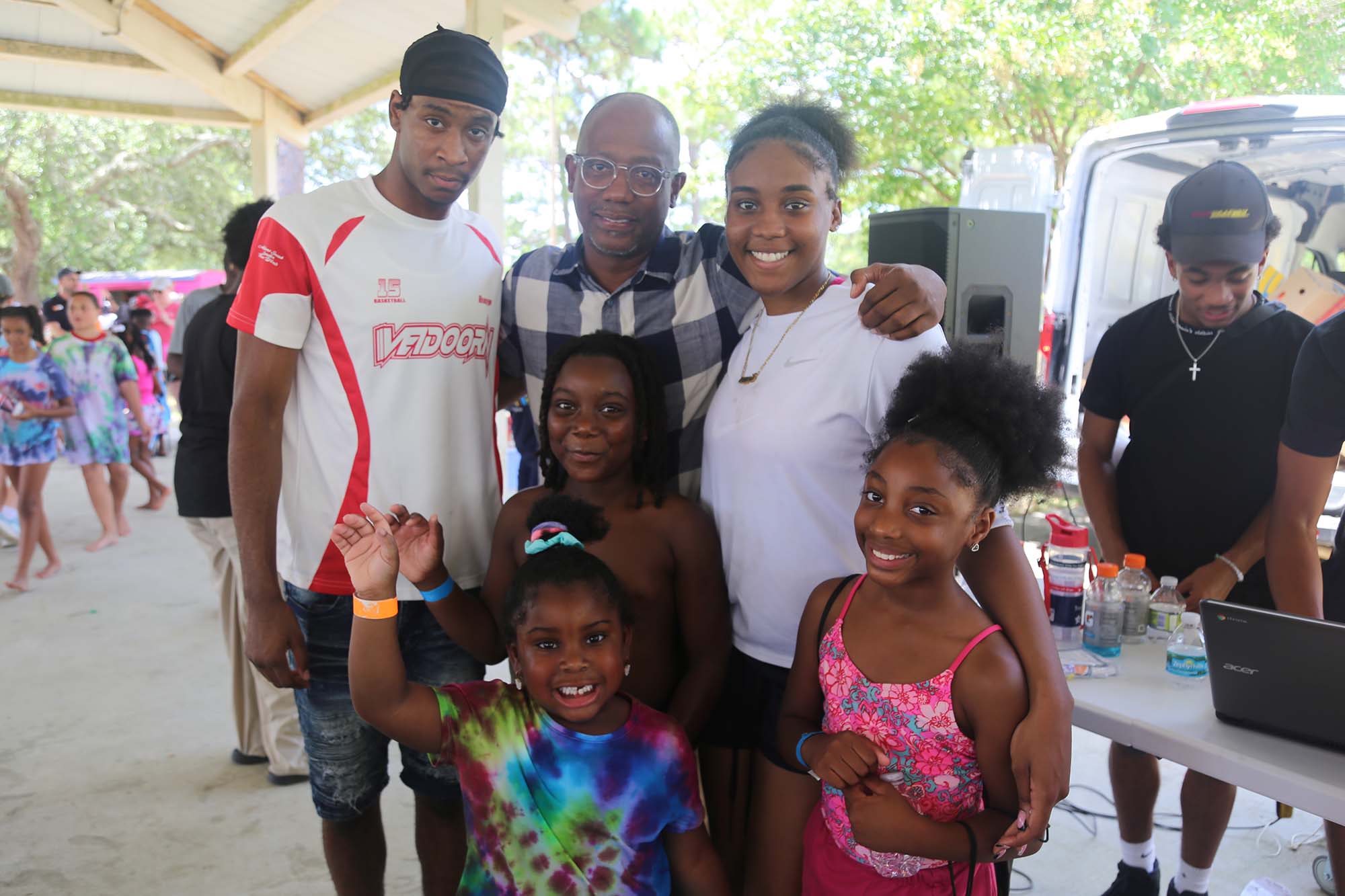 Commissioner May and Summer Camp Participants Commissioner May and Summer Camp Participants