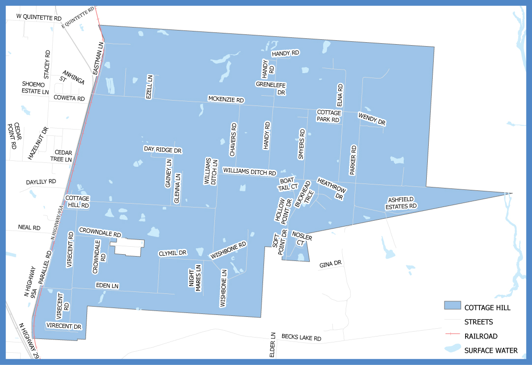 Cottage Hill Neighborhood Cleanup Map Cottage Hill Neighborhood Cleanup Map