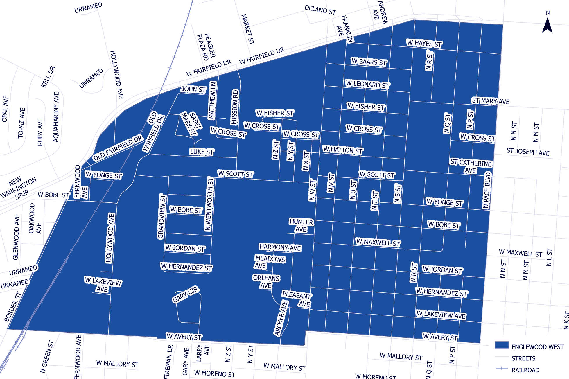 Englewood West Map