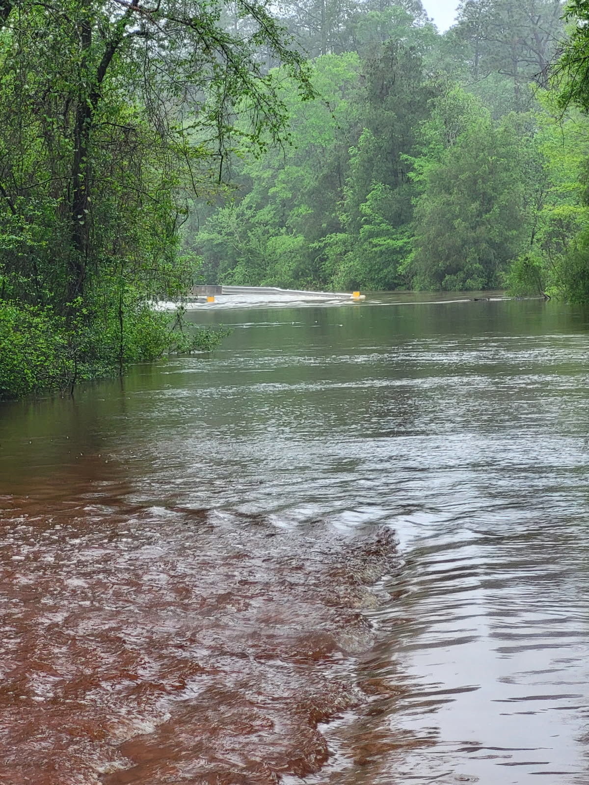 Water on Pineville Road at Brush Creek