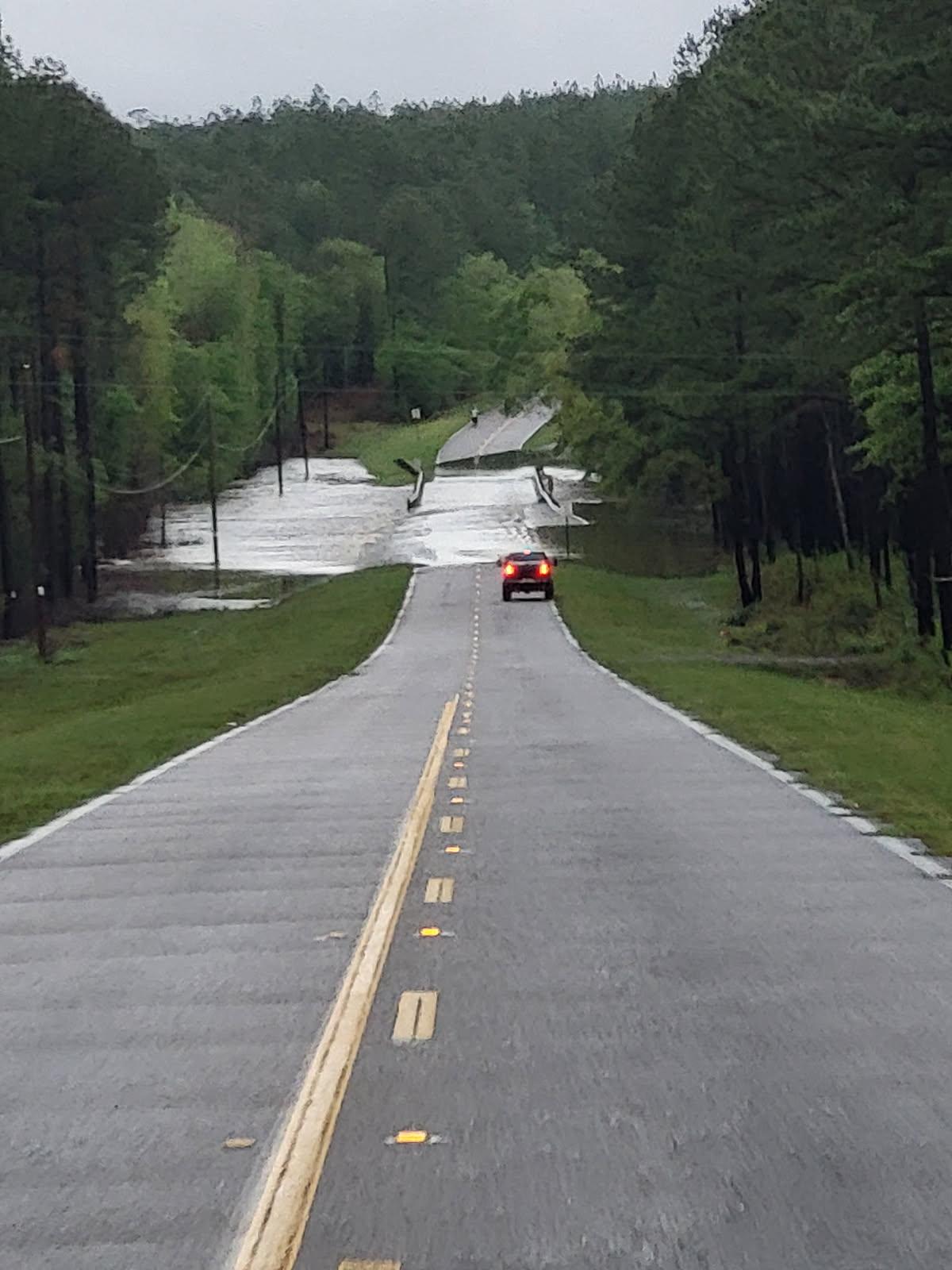 Water on Arthur Brown Road at Brushy Creek