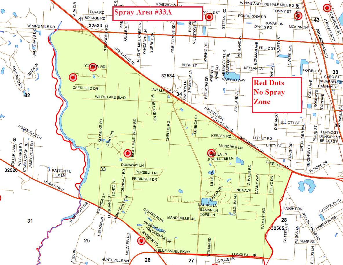 Spray Area 33A Spray Area 33A
