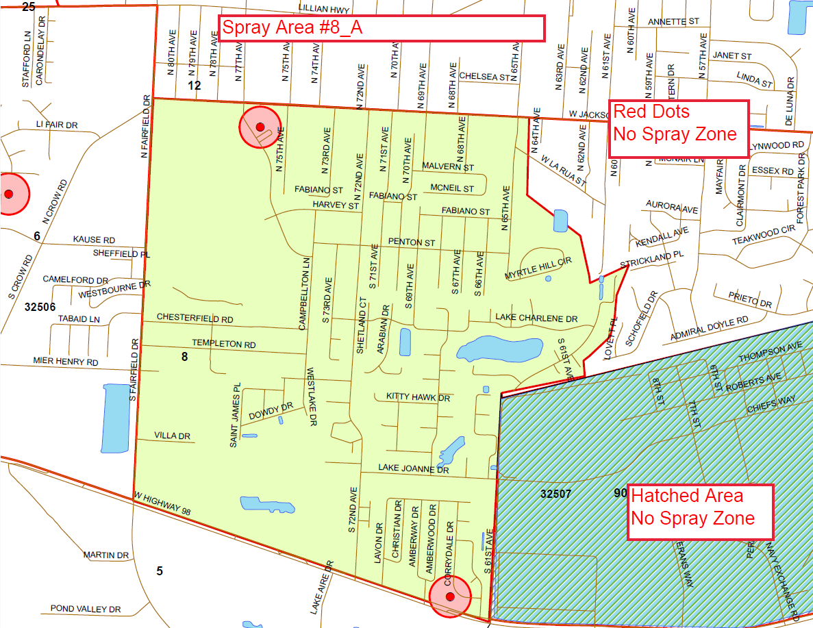 Spray Area 8A Spray Area 8A