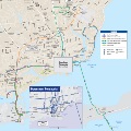 Map of Affected Routes for ECAT July Meetings, displaying Routes 41, 57, 59A, 59X, 61 and 64. 