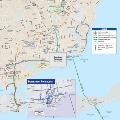 Map of Affected Routes for ECAT July Workshops which displays Routes 41, 57, 59A, 59X, 61 and 64. 