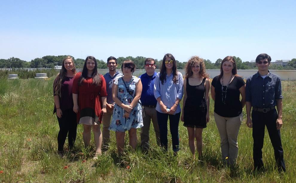 WQLM Interns on Green Roof