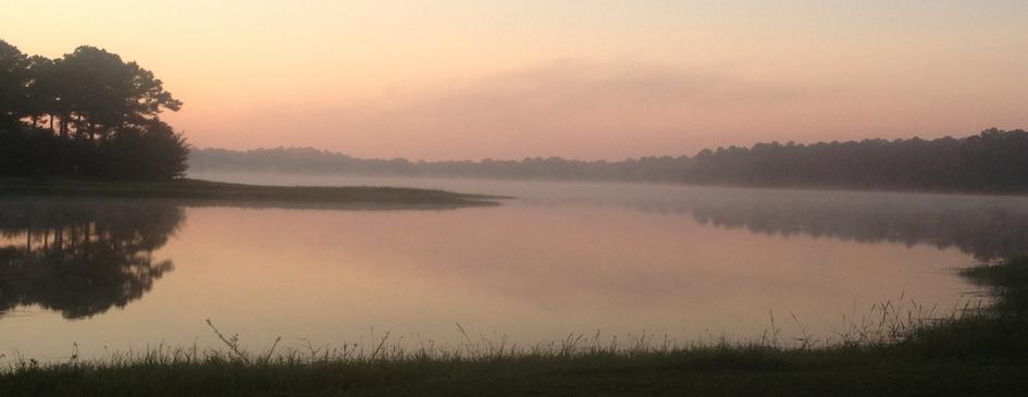 Sunset on the Water of Lake Stone Campground
