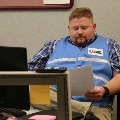 4 - Emergency Operations Center staff work at the EOC Saturday, Oct. 7, 2017 in preparation for Hurricane Nate.