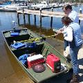 County Surveyor and Assistant Preparing for Bathymetric Survey
