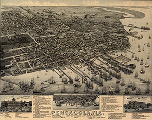 Old Pensacola Illustration
